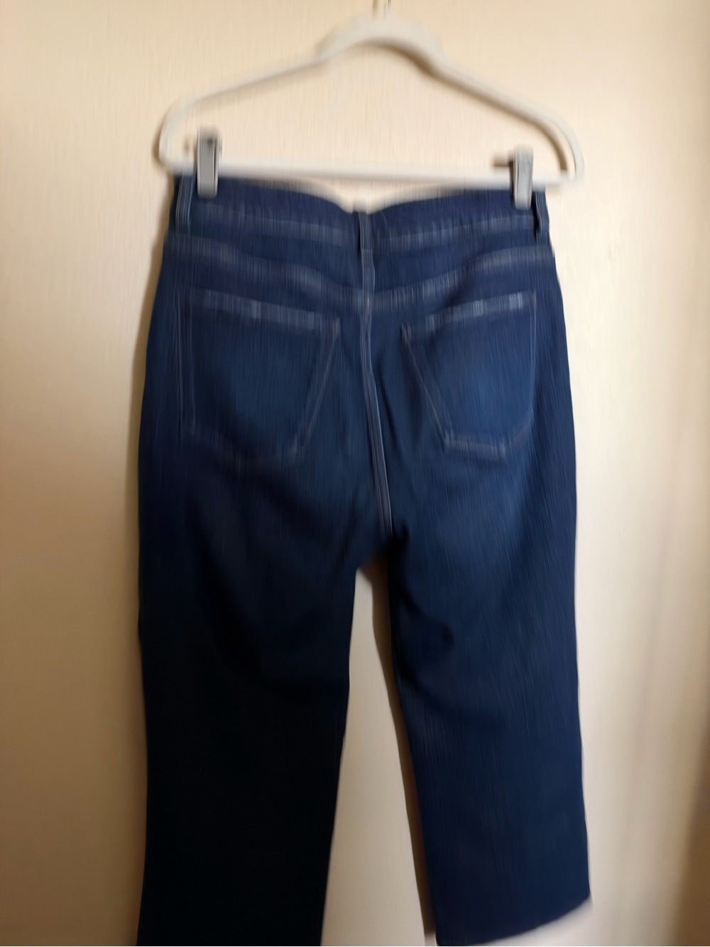Quince Comfort Stretch High Rise Cropped Wide Leg Jeans Stormy Blue Sz 30 - Picture 4 of 7
